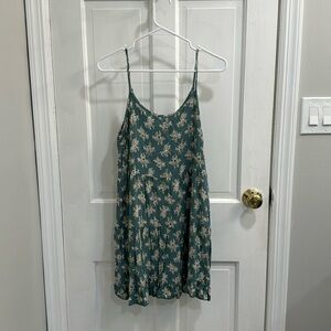 Teal Floral Sundress